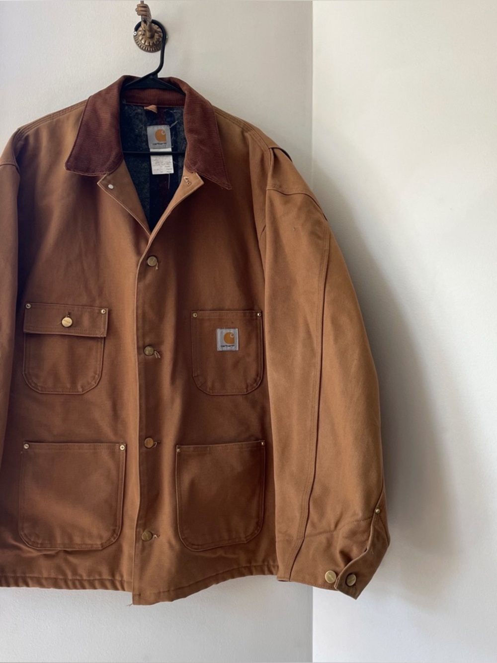 Vintage 90’s Carhartt Union USA Made Flannel Lined Chore Coat | Size 60 / 4XL